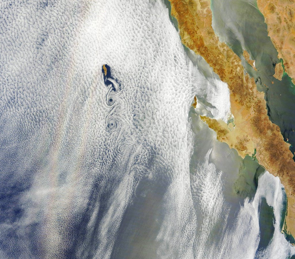 Detail of Glory pattern and cloud vortex in over Pacific Ocean by Anonymous