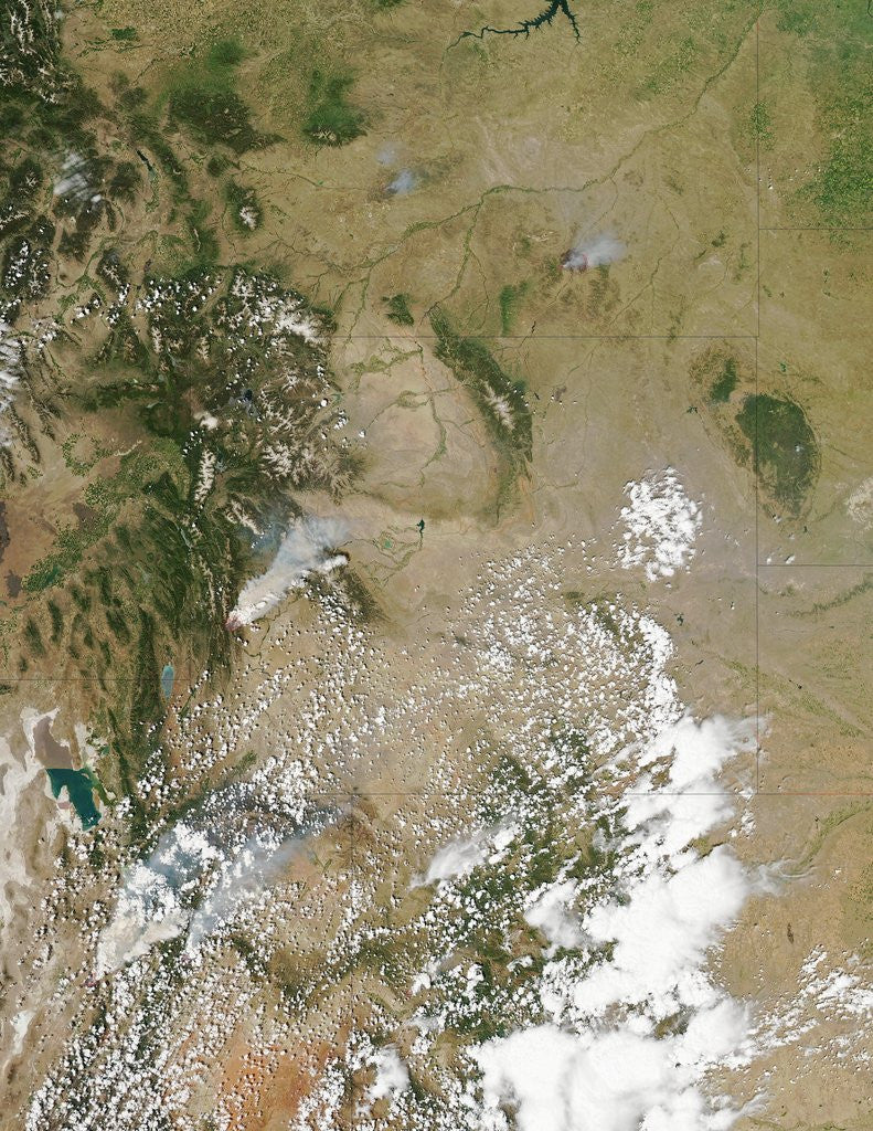 Detail of Fontenelle Fire in Wyoming by Anonymous