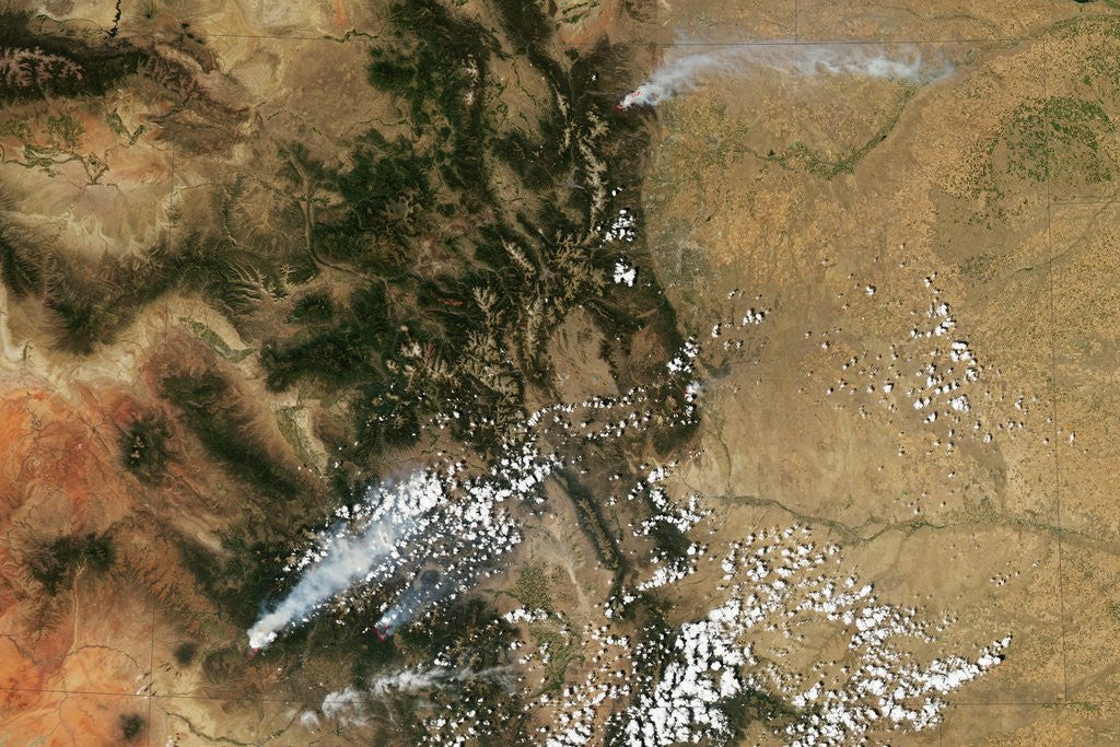 Detail of Wildfires across Colorado by Anonymous