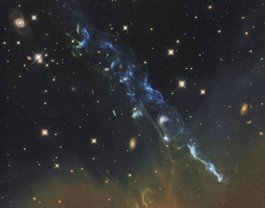 Detail of Herbig-Haro object shooting hot gas by Anonymous