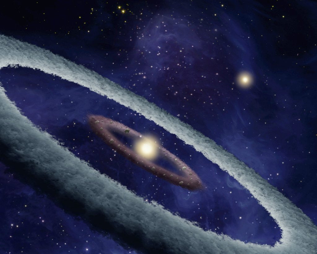 Detail of Artist's Conception of the Birth of an Earth-like Planet by Anonymous