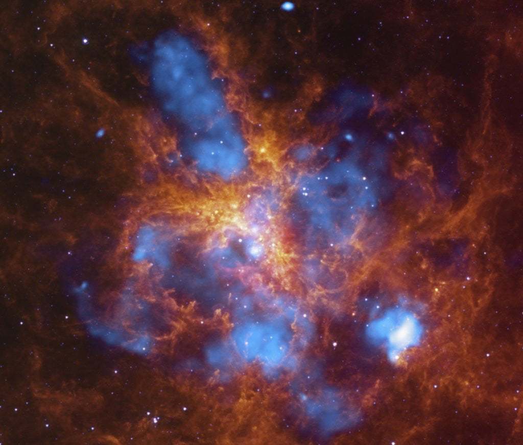 Detail of 30 Doradus and the Tarantula Nebula by Anonymous