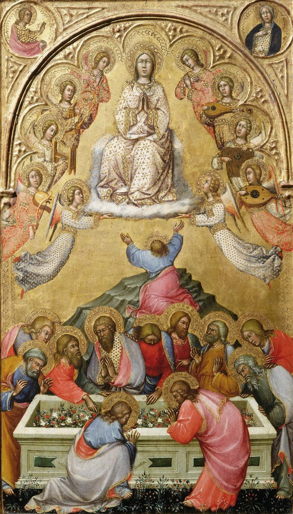 Detail of The Assumption of the Virgin by Paolo di Giovanni Fei