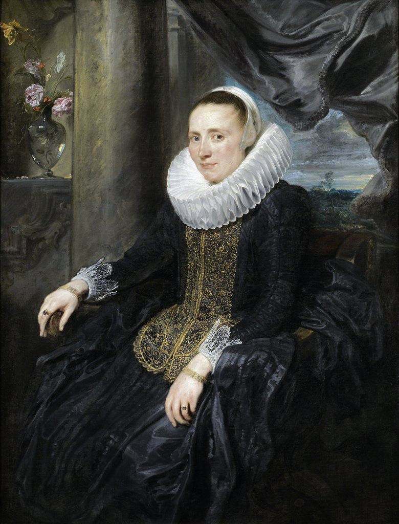 Detail of Margareta Snyders by Anthony van Dyck