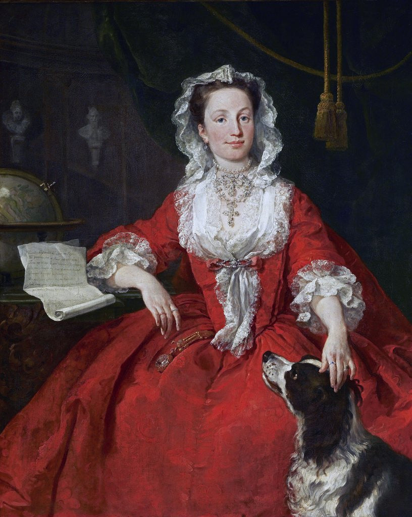 Detail of Miss Mary Edwards by William Hogarth