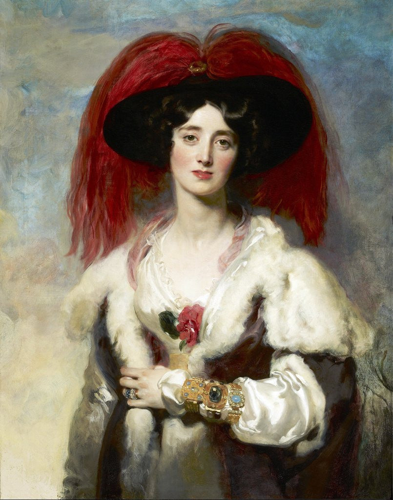 Detail of Julia, Lady Peel by Thomas Lawrence