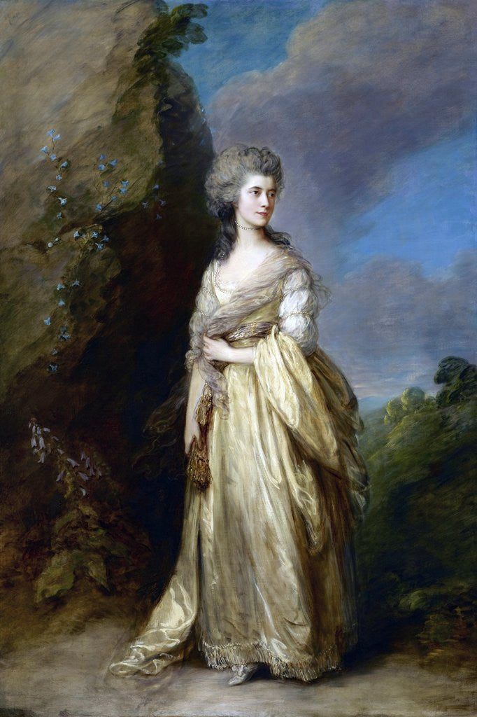 Detail of Mrs. Peter William Baker by Thomas Gainsborough