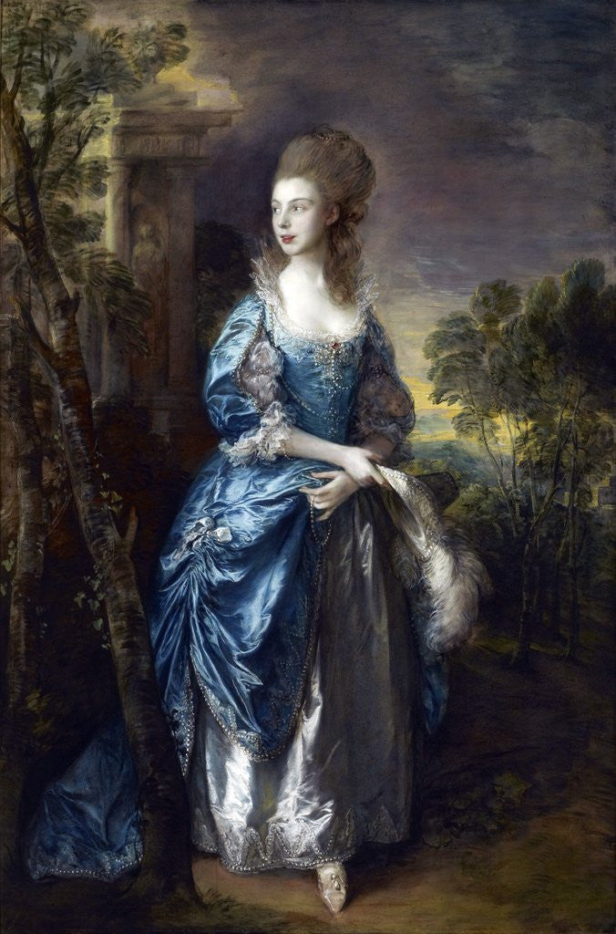 Detail of The Hon. Frances Duncombe by Thomas Gainsborough