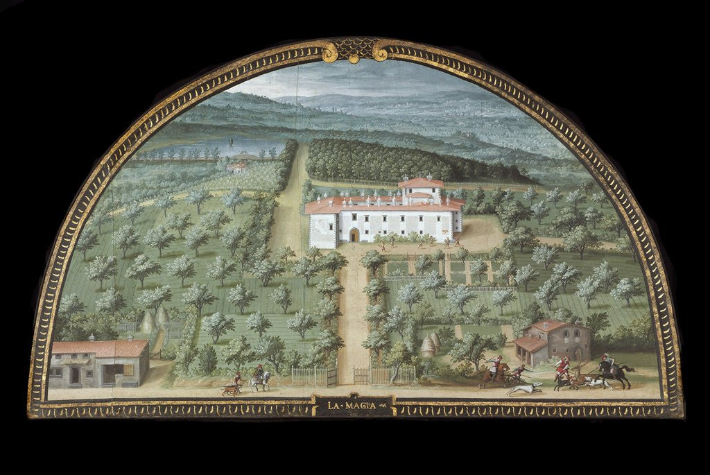 Detail of View of Villa la Magia by Anonymous