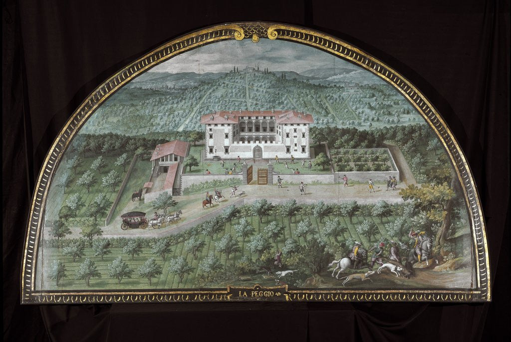 Detail of View of Villa La Peggio by Anonymous