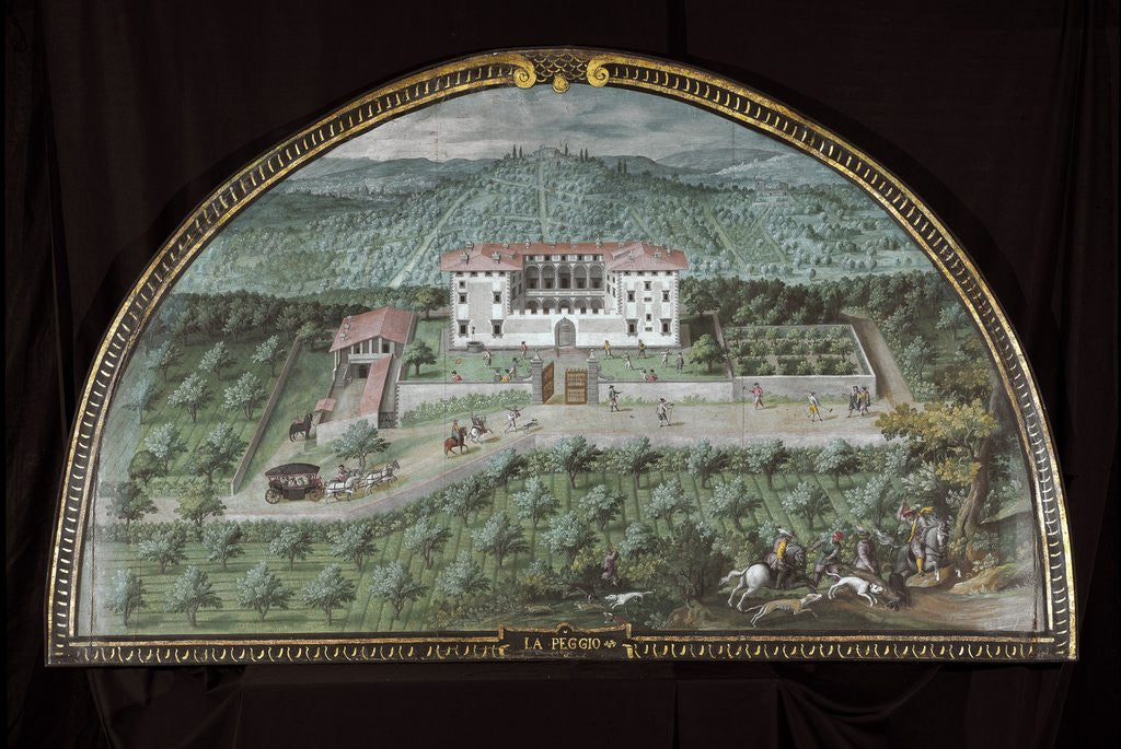 Detail of View of Villa La Peggio by Corbis