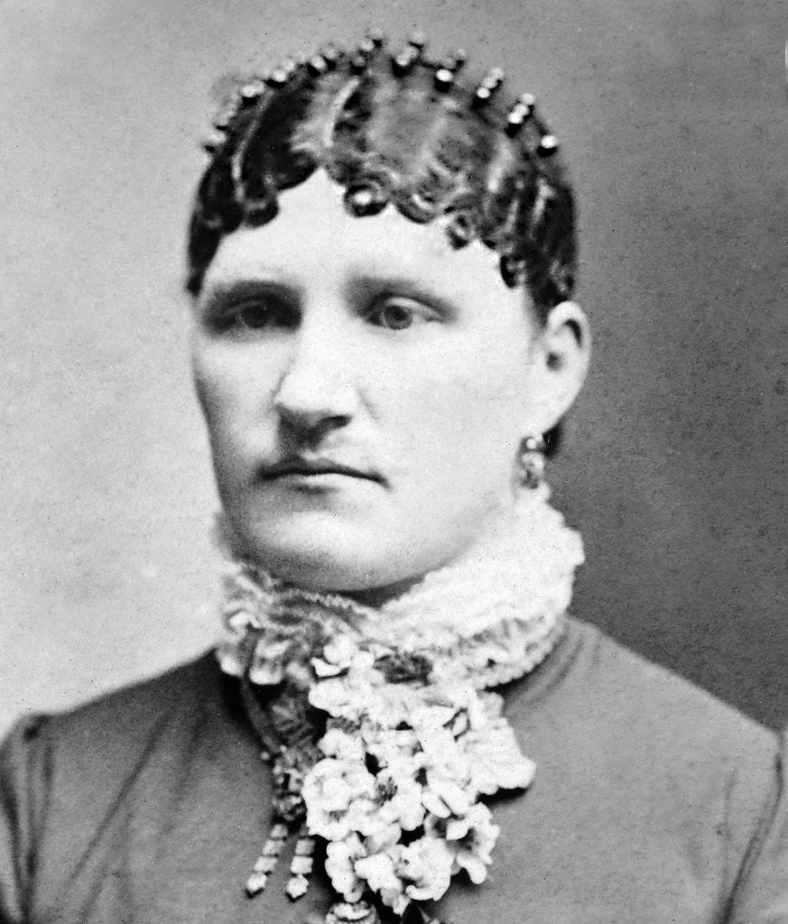 Detail of Mature woman portrait, ca. 1895. by Anonymous