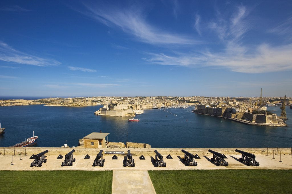 Detail of View of Vittoriosa and Senglea from Upper Barrakka Gardens by Anonymous