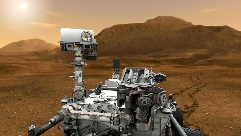 Detail of Curiosity Rover on Mars by Anonymous