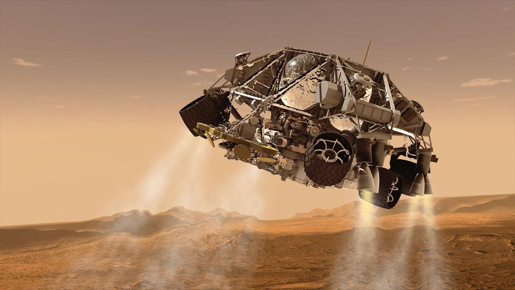 Detail of Curiosity and Descent Stage by Anonymous