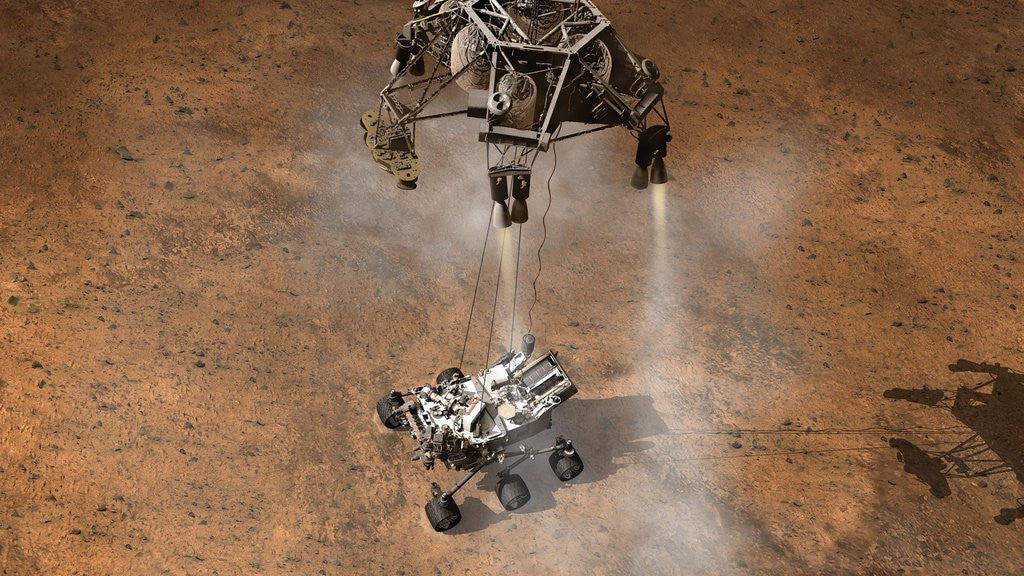 Detail of Curiosity Touching Down by Anonymous