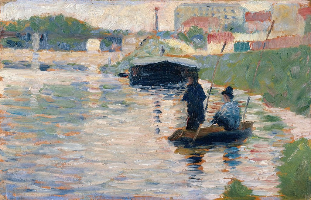 Detail of View of the Seine by Georges Seurat