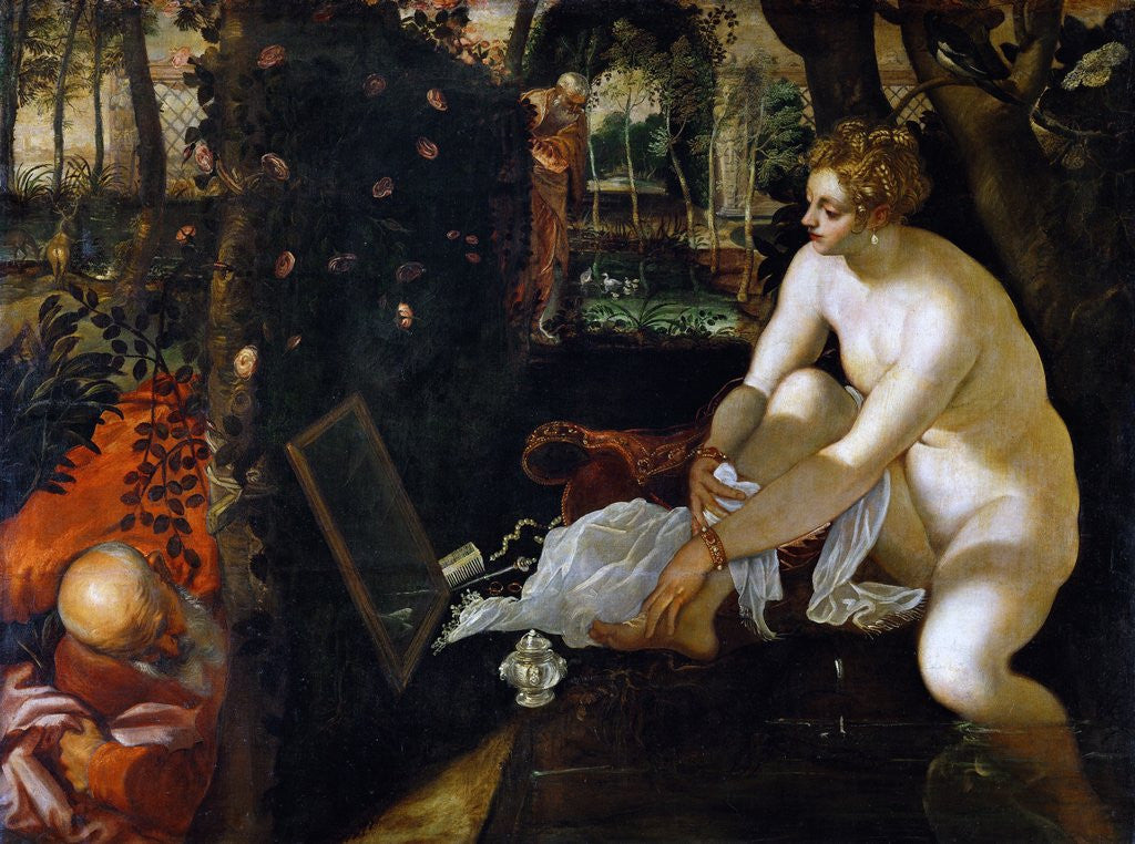 Detail of Susanna Bathing by Tintoretto