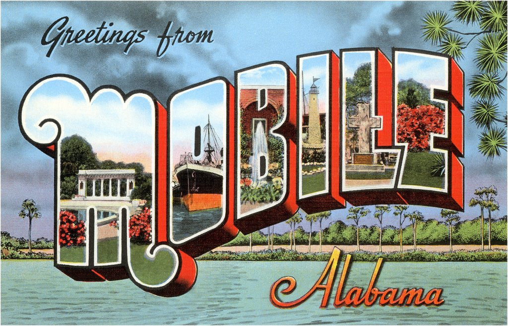 Detail of Greetings from Mobile, Alabama by Anonymous