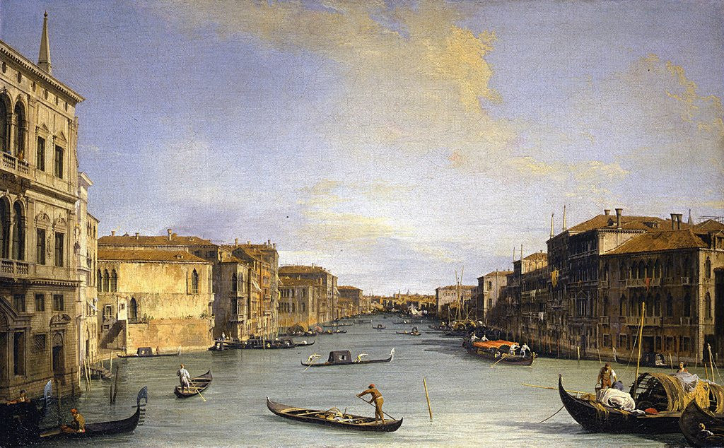 Detail of Grand Canal from the Palazzo Balbi by Canaletto