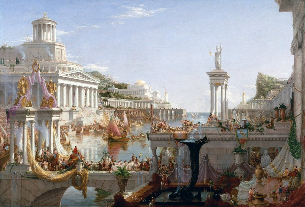 Detail of The Course of Empire - Consummation by Thomas Cole