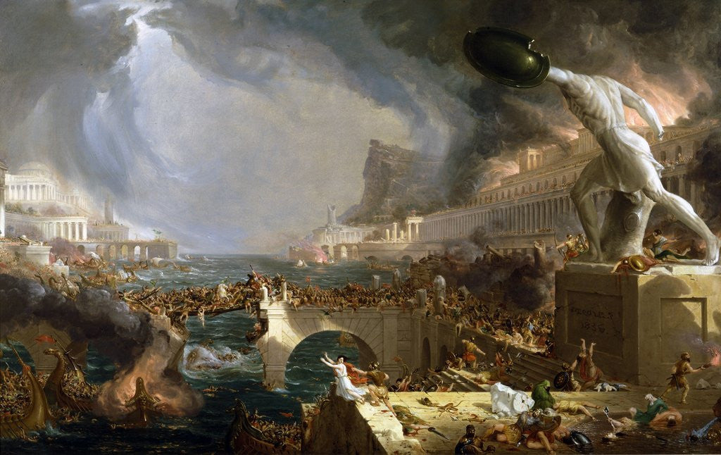 Detail of The Course of Empire - Destruction by Thomas Cole