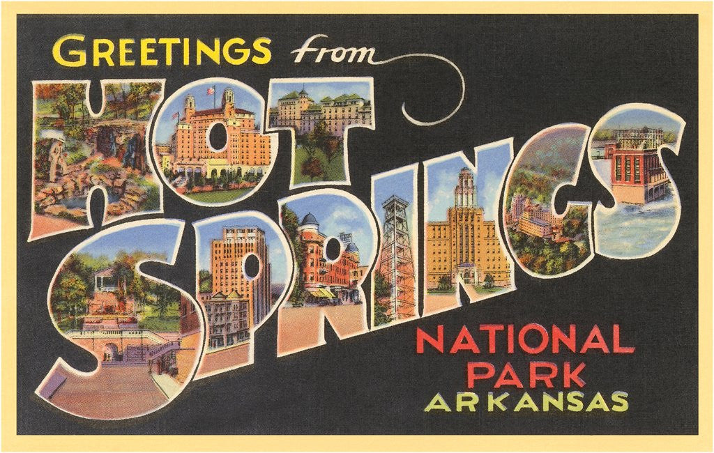 Detail of Greetings from Hot Springs National Park, Arkansas by Anonymous