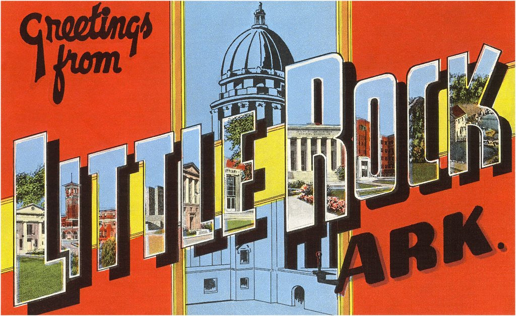 Detail of Greetings from Little Rock, Arkansas by Anonymous