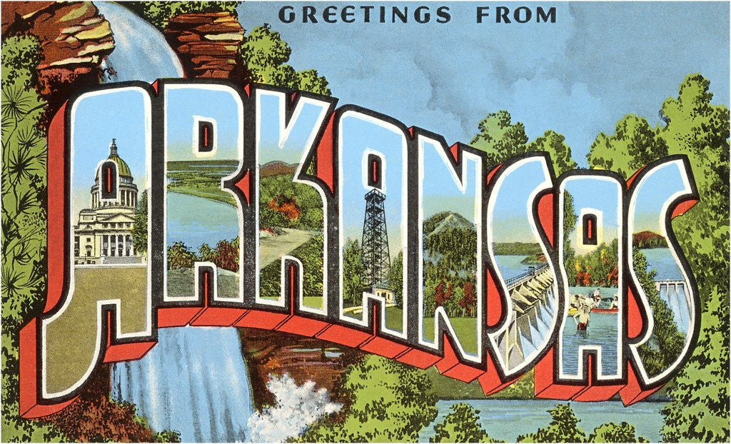 Detail of Greetings from Arkansas by Anonymous