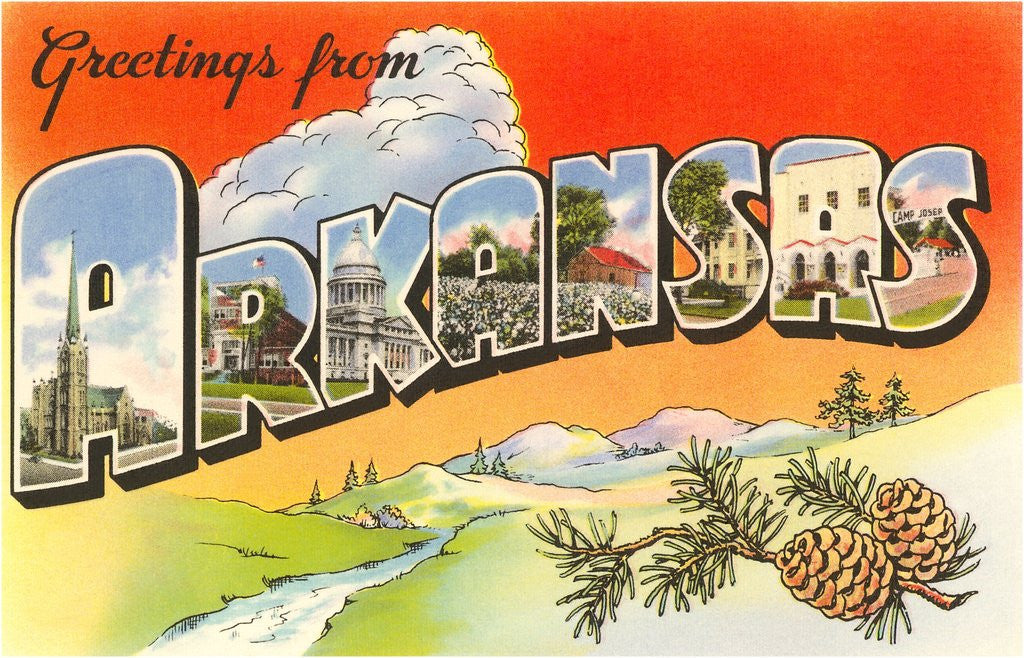 Detail of Greetings from Arkansas by Anonymous