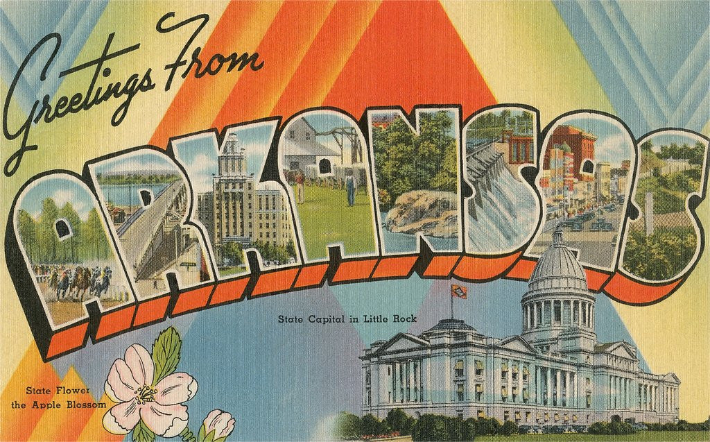 Detail of Greetings from Arkansas by Anonymous