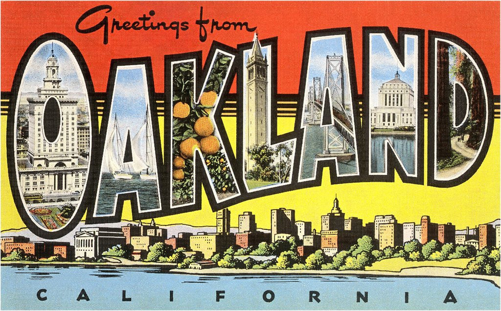 Detail of Greetings from Oakland, California by Anonymous