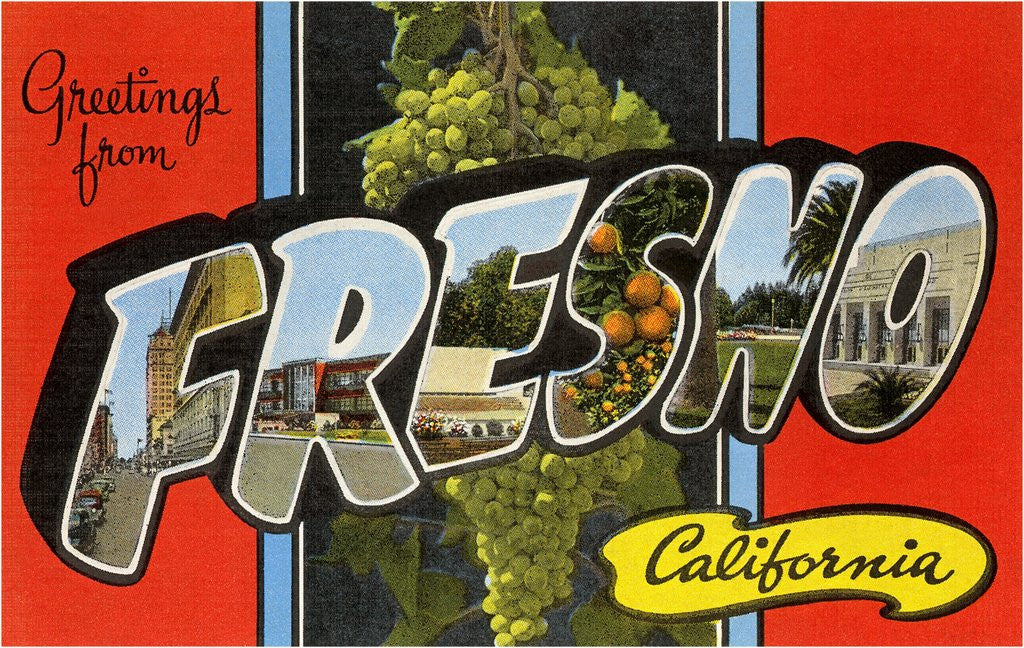 Detail of Greetings from Fresno, California by Anonymous