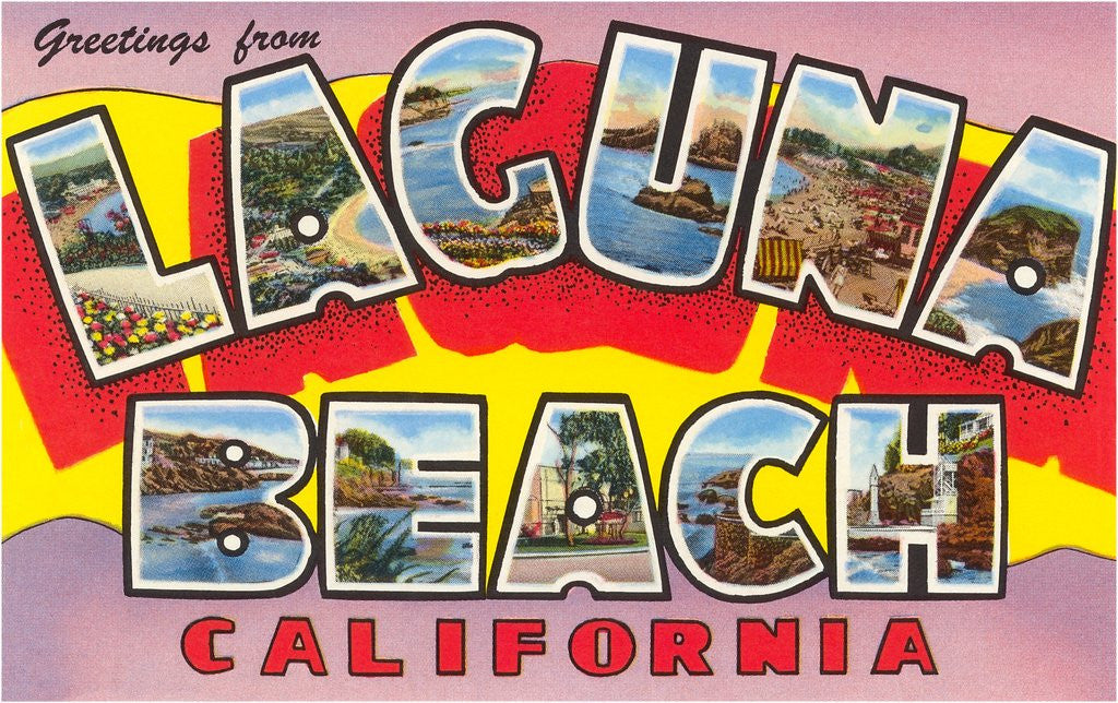 Detail of Greetings from Laguna Beach, California by Anonymous