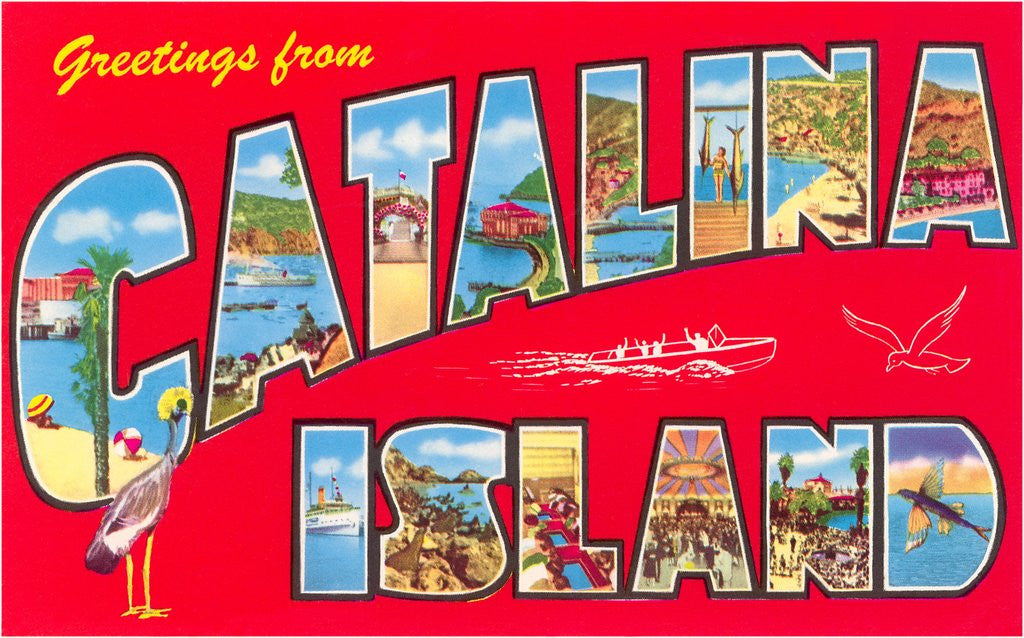 Detail of Greetings from Catalina Island, California by Anonymous