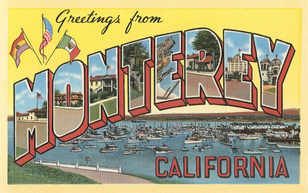 Detail of Greetings from Monterey, California by Anonymous