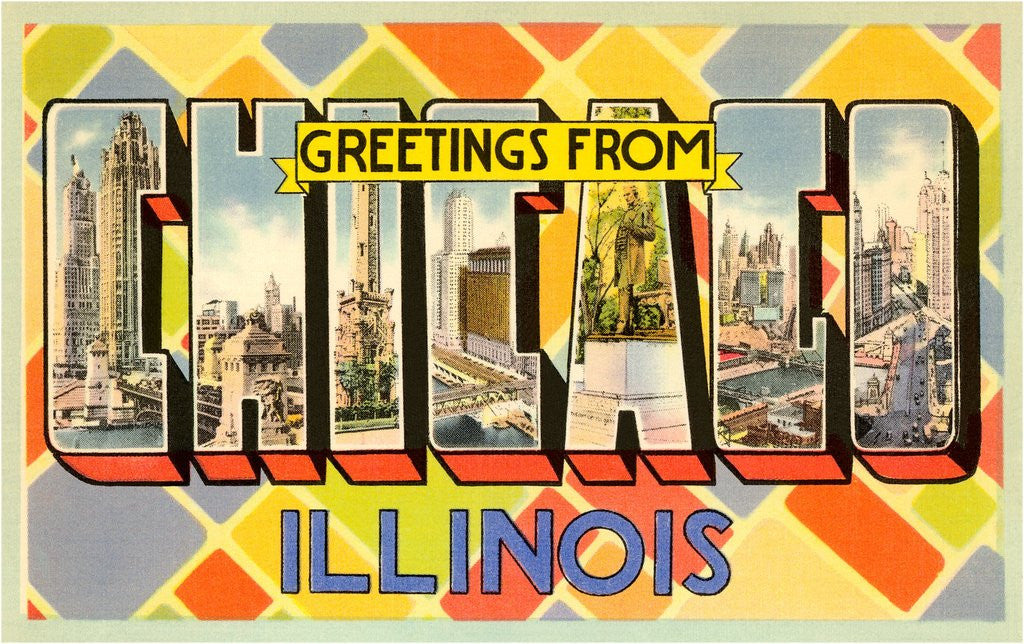 Detail of Greetings from Chicago, Illinois by Anonymous