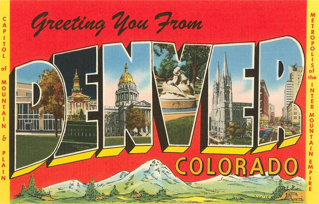 Detail of Greetings from Denver, Colorado by Anonymous