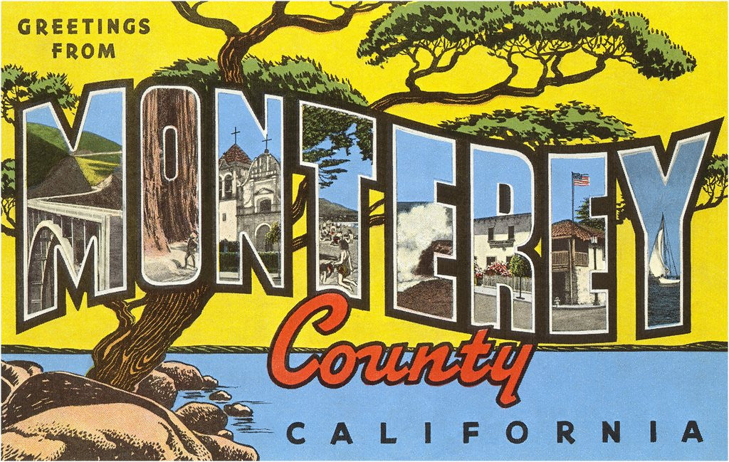 Detail of Greetings from Monterey County, California by Anonymous