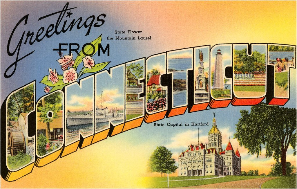 Detail of Greetings from Connecticut by Anonymous