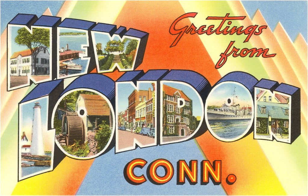 Detail of Greetings from New London, Connecticut by Anonymous