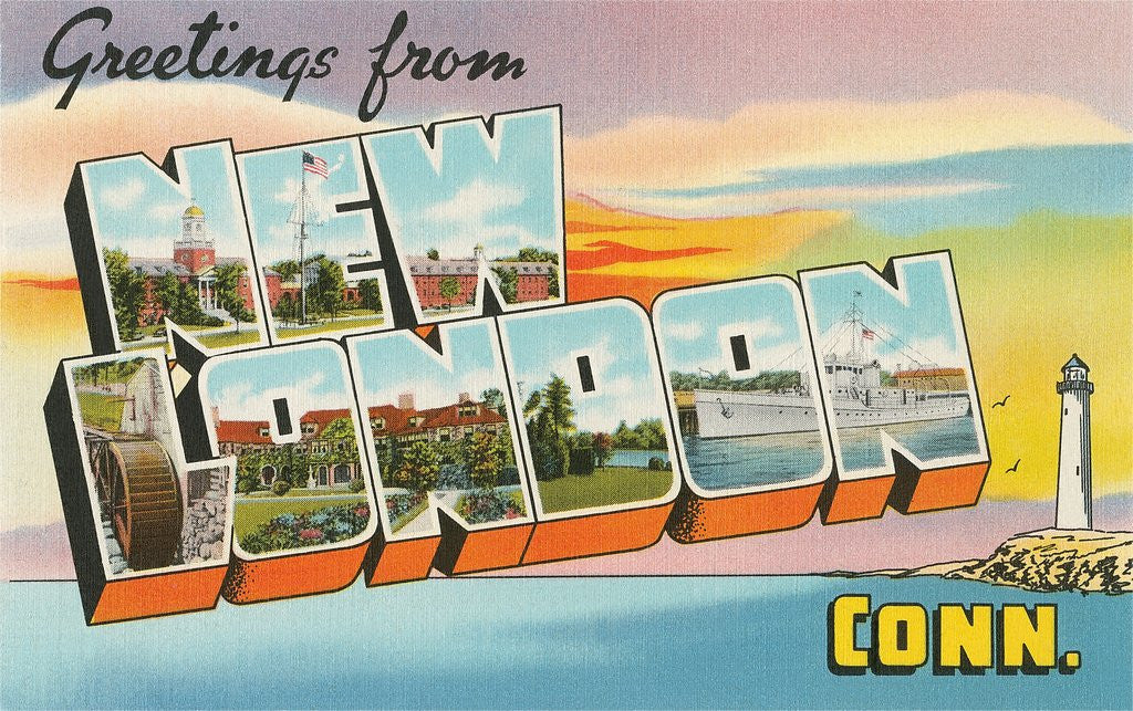 Detail of Greetings from New London, Connecticut by Anonymous