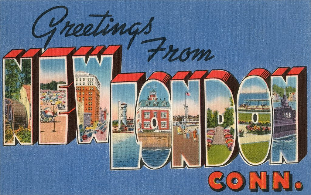 Detail of Greetings from New London, Connecticut by Anonymous