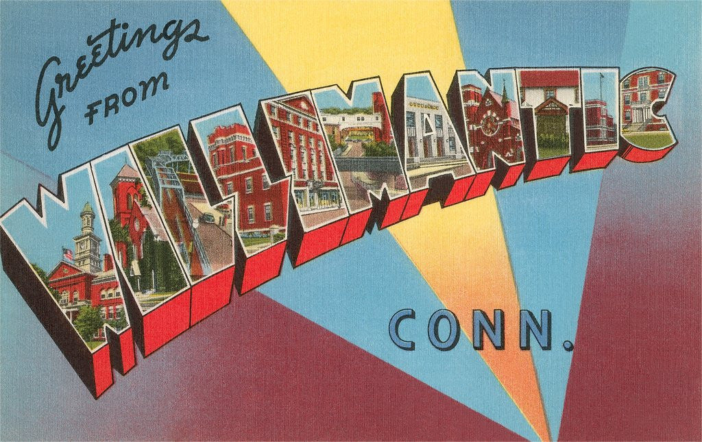 Detail of Greetings from Willimantic, Connecticut by Anonymous