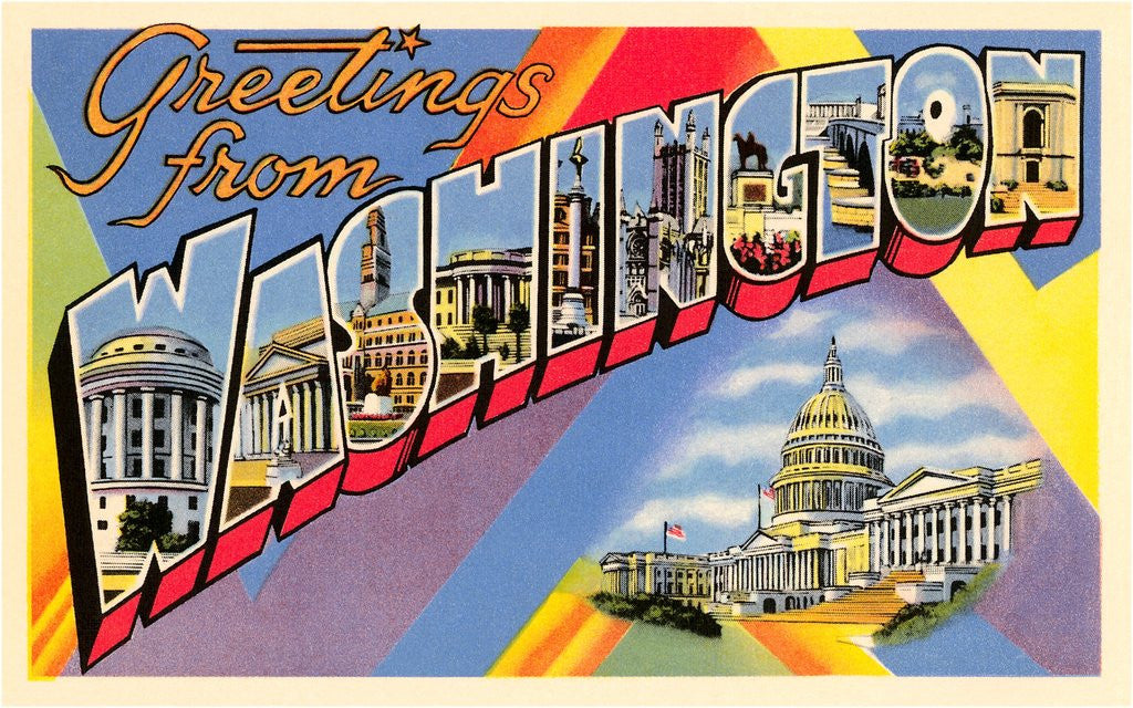 Detail of Greetings from Washington, DC by Anonymous