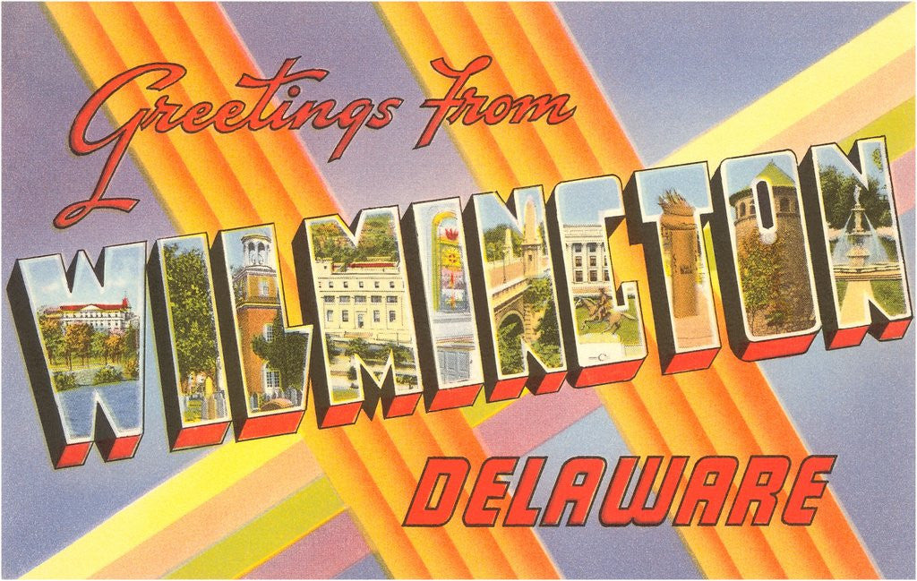 Detail of Greetings from Wilmington, Delaware by Anonymous