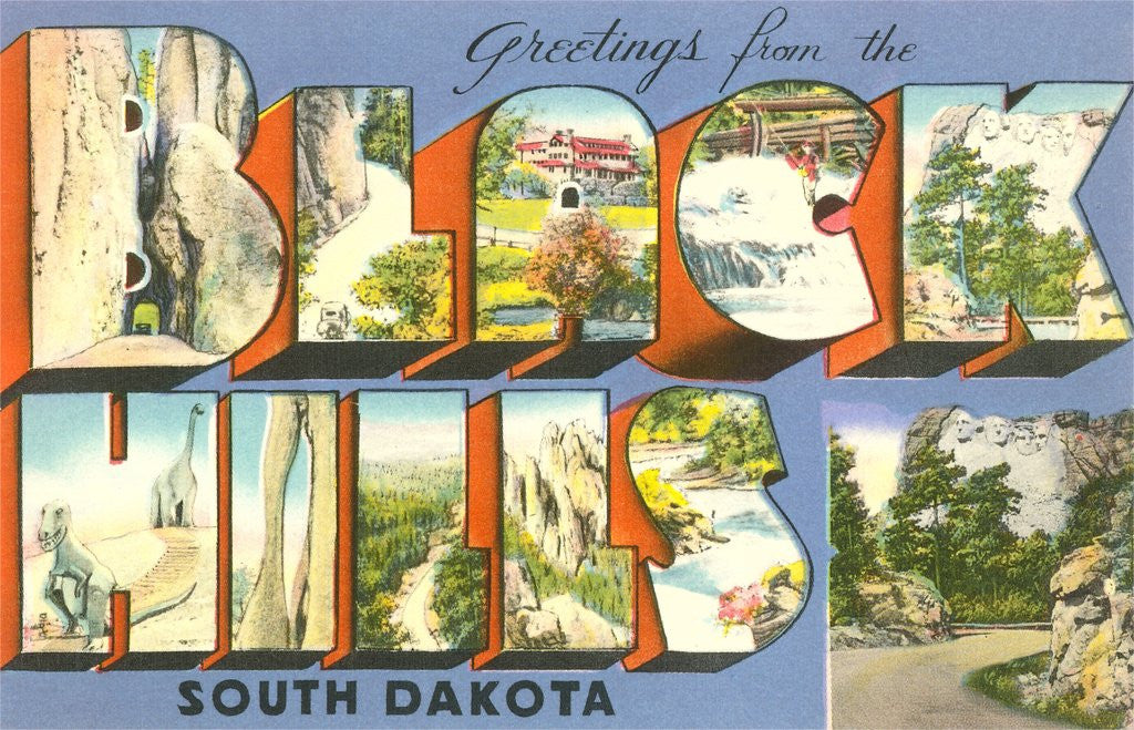 Detail of Greetings from the Black Hills, South Dakota by Anonymous