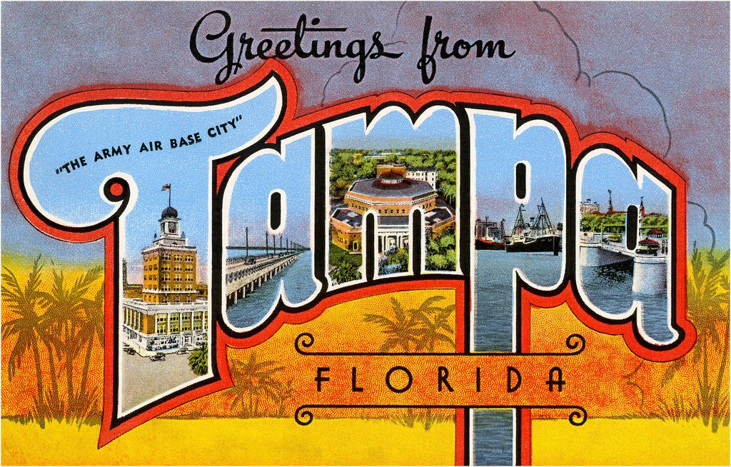 Detail of Greetings from Tampa, Florida by Anonymous