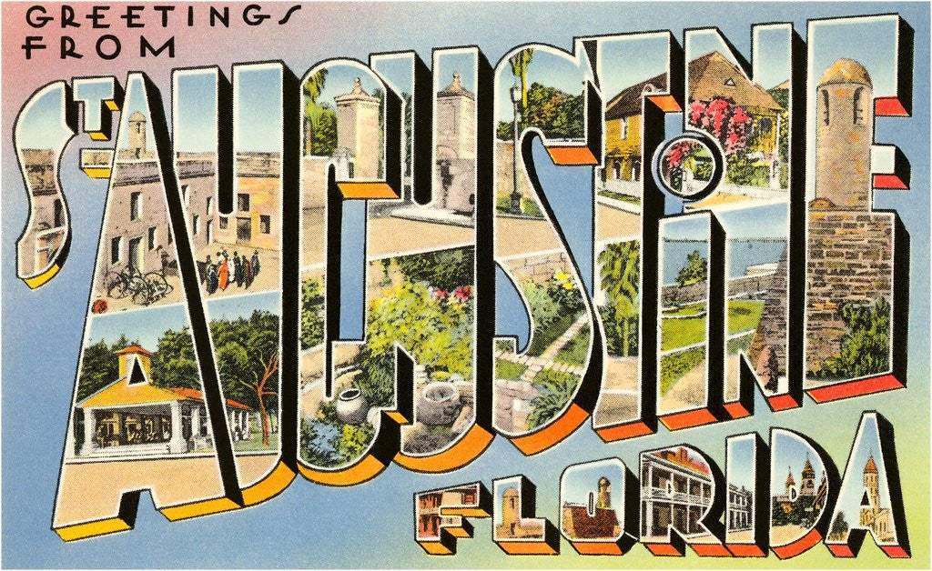 Detail of Greetings from St. Augustine, Florida by Anonymous