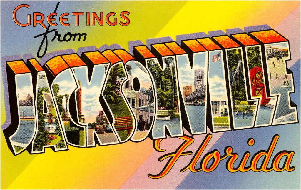 Detail of Greetings from Jacksonville, Florida by Anonymous